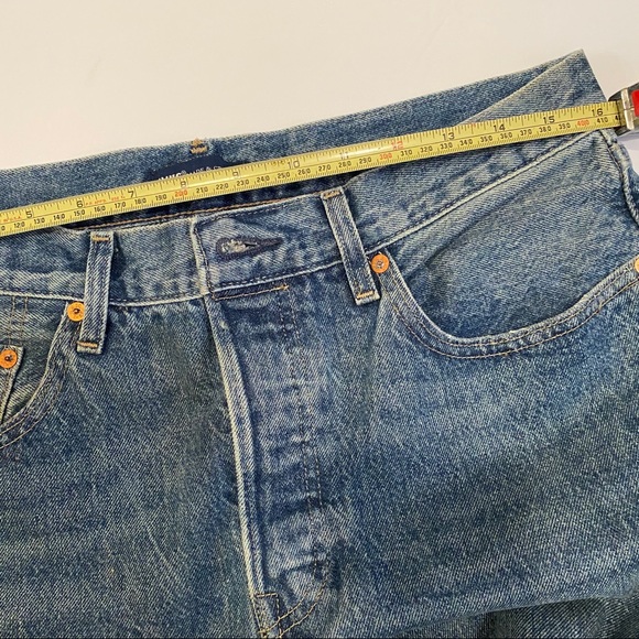 LEVI’S  Embossed High Waisted 501 Crop Jea… - Picture 9 of 13